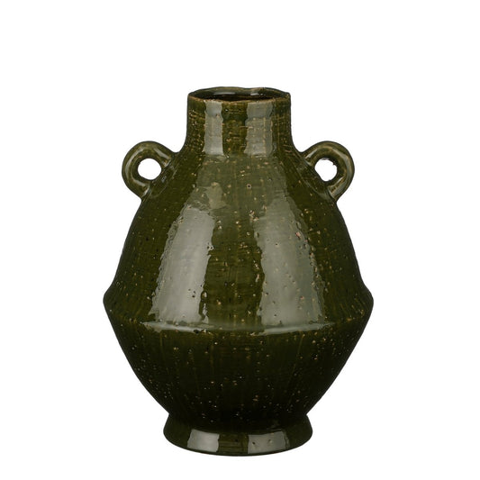 Elena Vaas - H34 x Ø26 cm - Keramiek - Groen