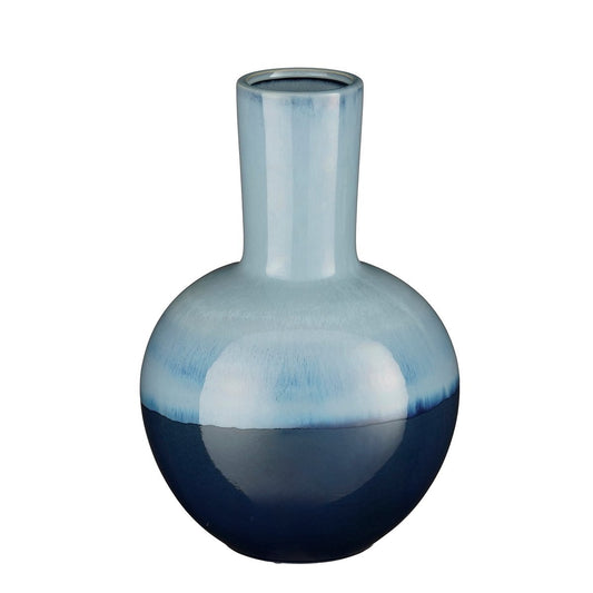 Holm Vaas - H42 x Ø29 cm - Keramiek - Blauw